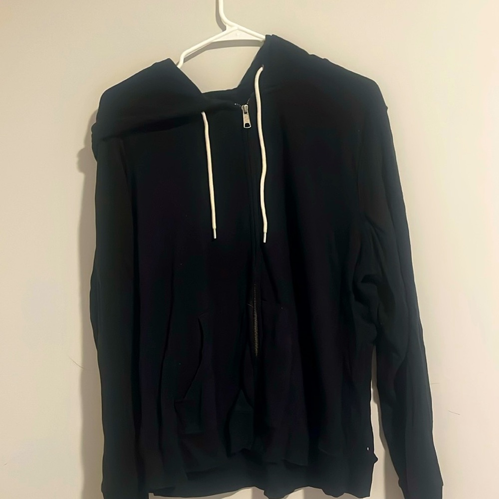 Old Navy basic black zip up hoodie